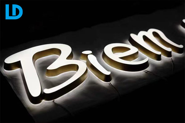 Backlit Acrylic Letters Stainless Steel 3D Signage • Lindo Signage