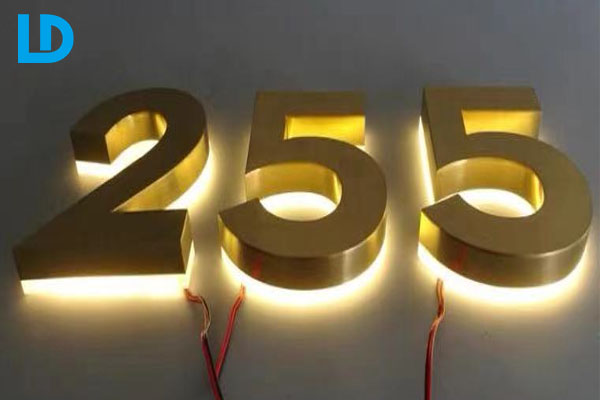 Backlit House Numbers Custom DIY Led Address Sign