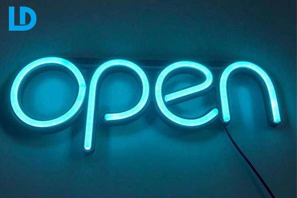 Blue Open Signs Led Business Lighting