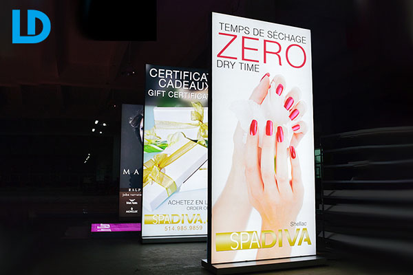 Led Fabric Light Box Freestanding Signage