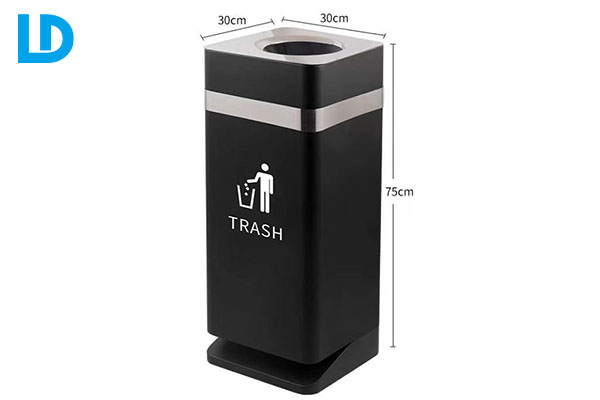 Office Trash Bin Metal Large Modern Garbage Cans