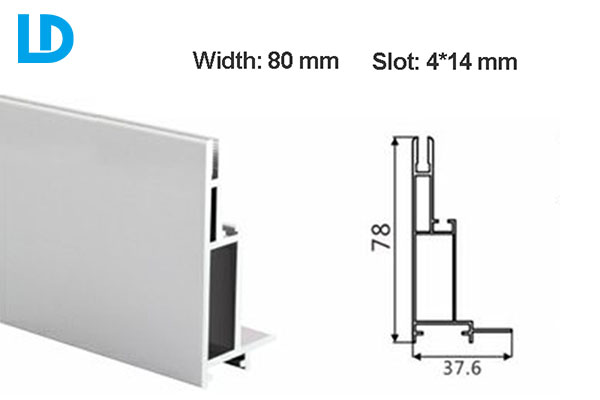 SEG Extrusion 80mm Aluminum Profile for Sign