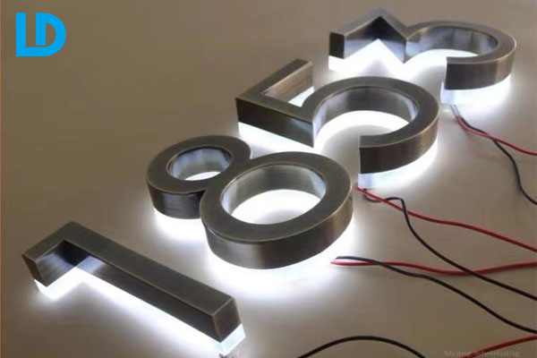 Backlit House Number DIY Led Modern Address Sign