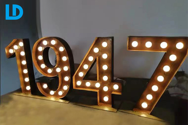 Large Marquee Numbers Giant Vintage Light Up Letters For Outdoor