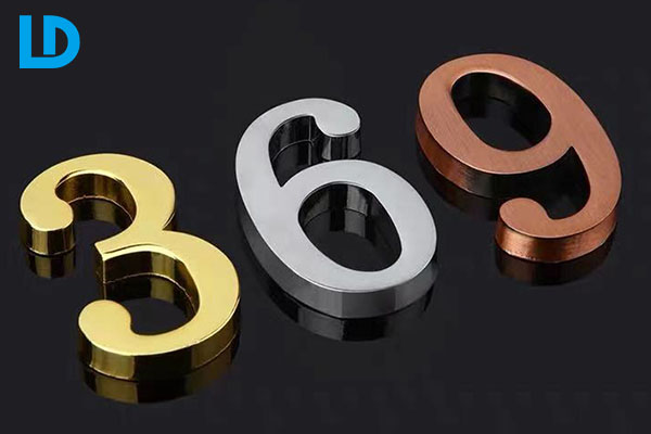 3D Metal Signage Three Dimensional Built Up Gold Letter