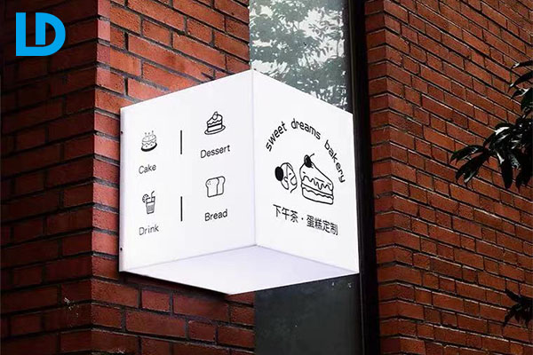 Exterior Wall Mounted Signs Led Blade Light Box Signage