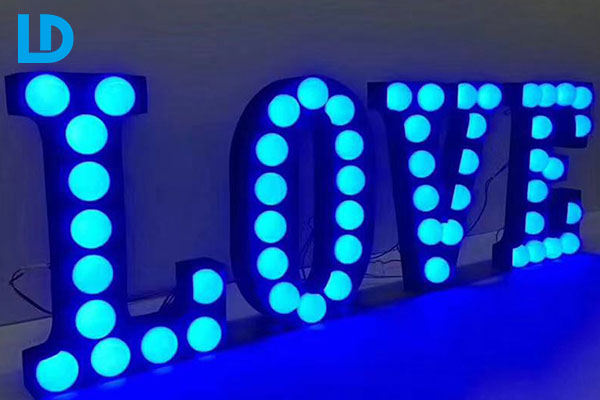 Led Letters For Wall Large Light Up Love Sign For Decor