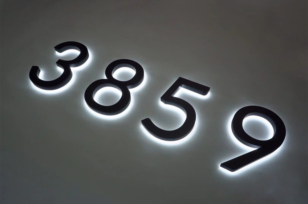 Backlit Address Numbers Led House Signs