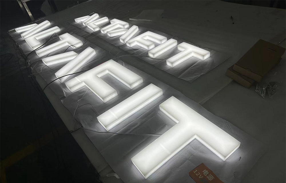 3D Acrylic Led Full Lit Letters & Signs
