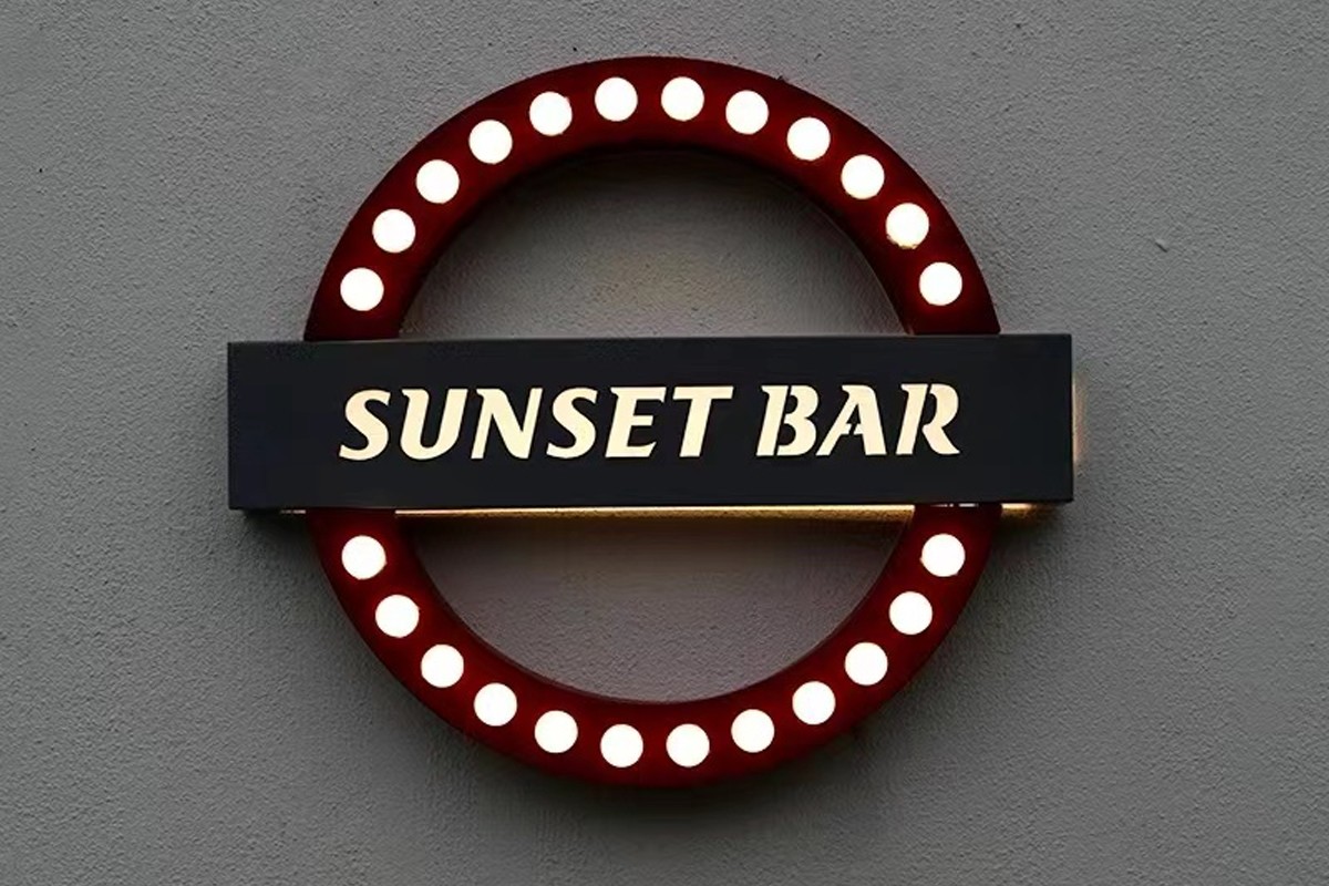 Custom Lightd Marquee Bar Signs