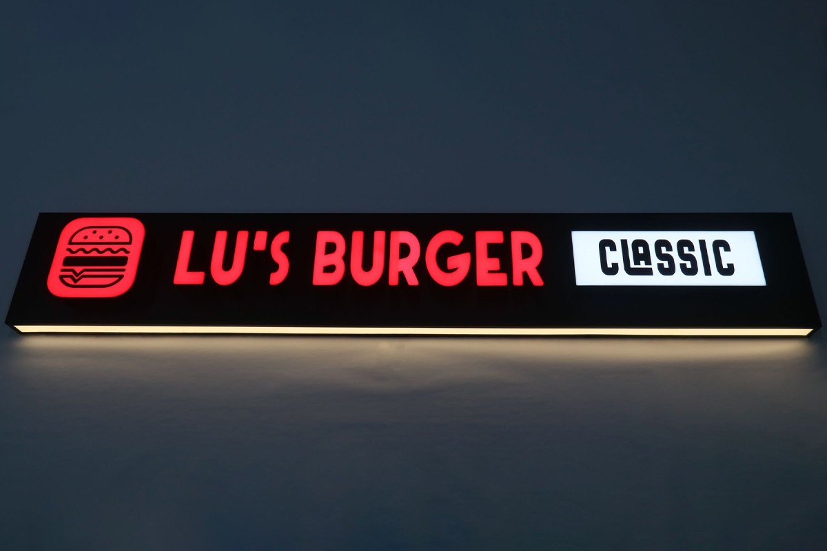 Custom Lighted Illuminated 3D Burger Shop Sign