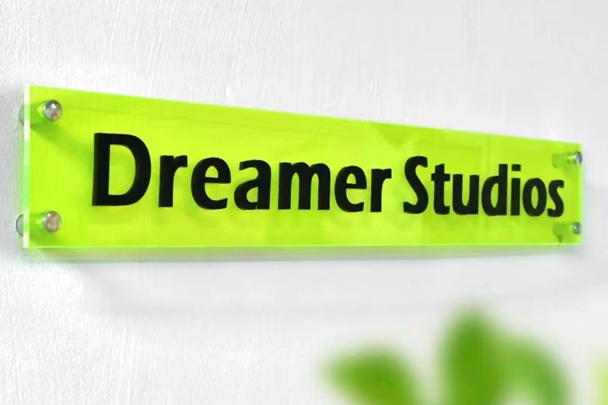 Green Personalised Perspex Sign