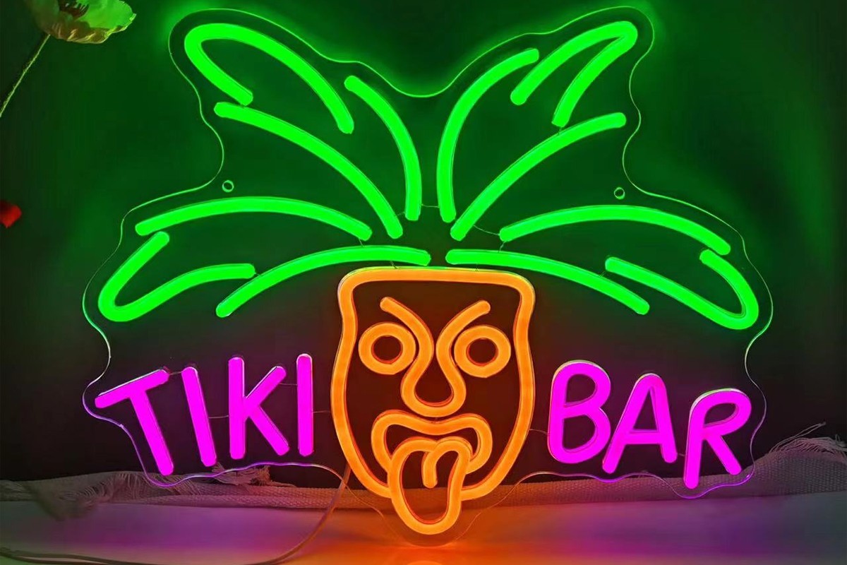 Personalized LED Flex Neon Tiki Bar Signs