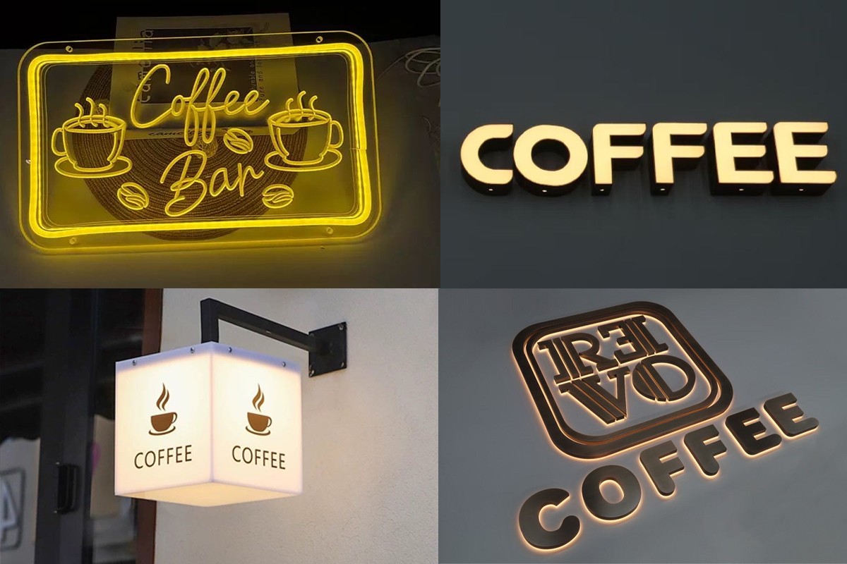 Custom Coffee Shop Sign