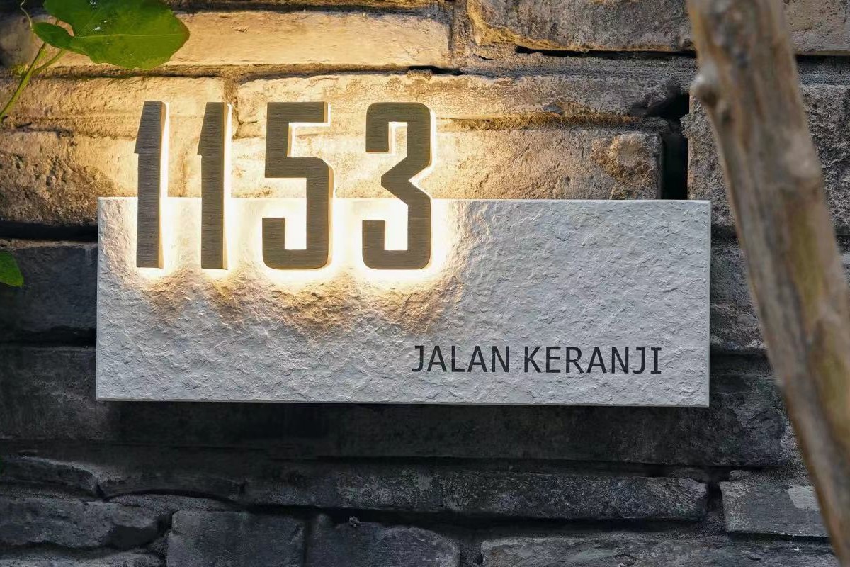 Custom Outdoor LED Backlit Street Numbers