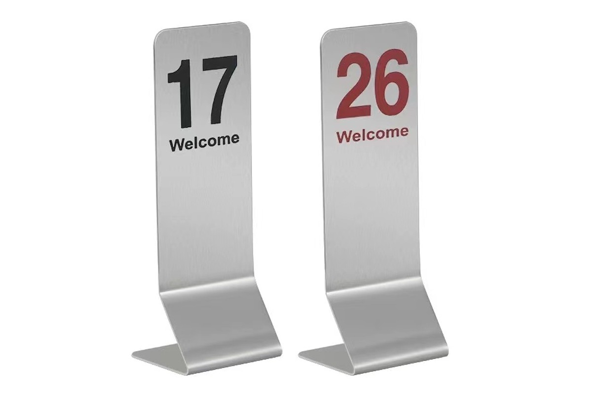 Standing Metal Restaurant Table Numbers