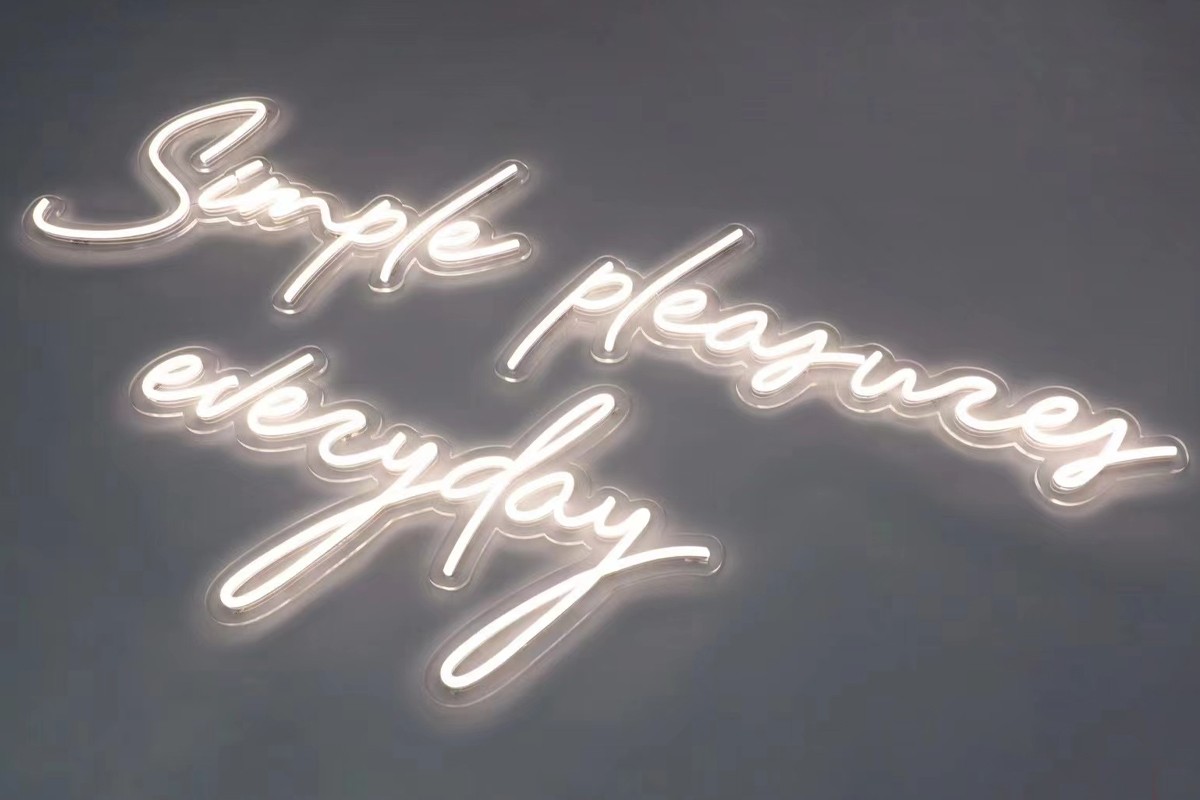 White LED Neon Sign